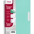 thumbnail image 4 of (2 pack) Mead 1 Subject Wide Ruled Notebook, 8" x 10.5", Pastel Green, Poly, Spiral, 100 Sheets, 4 of 8