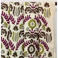 thumbnail image 4 of Fabric Mart Direct Chartreuse Cotton Linen Fabric By The Yard, 54 inches or 137 cm width, 1 Yard Green Cotton Fabric, Magenta Flowers Embroidery, Upholstery Drapery Curtain Wholesale Fabric, 4 of 8