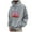 Light Gray, variant on LUOGENLI Hoodies for Men Zip up Navy Blue Halloween Pullover Hoodie Long Sleeve Casual Sweatshirt with Graphic Print for Fall Season Comfort Fit Full Zipper Hoodies for Men Camo Red Size L