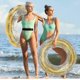 thumbnail image 3 of Anillo de natación para adultos, flotador inflable para piscina con lentejuelas, anillo flotante transparente con lentejuelas arcoíris, colorido y duradero., 3 of 5