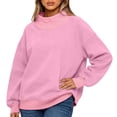 thumbnail image 7 of HAJWOH Mock Neck Sweatshirt For Women Oversized Turtleneck Sweater Long Sleeve Pullover Tops Fall Fashion Clothes, 7 of 7