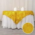 thumbnail image 3 of Efavormart 72" Gold Metallic Fringe Shag Tinsel Square Polyester Table Overlay, 3 of 5
