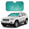 thumbnail image 2 of Fuzoiu Teal Turquoise1 Print Car Windshield Sunshade,Foldable Reflective Sun Visor,Windshield Sun Shade,UV Rays Sun Visor Shade,Auto Front Sun Shield Shade-Medium, 2 of 8