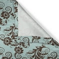 thumbnail image 4 of Ambesonne Art Nouveau Grommet Curtain Single Panel, Vintage Damask, 50"x60", Seal Brown and Pale Blue, 4 of 5