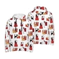 thumbnail image 6 of Bingfone Cute Cat And Christmas Gift Men's Drawstring Hoodie Long Sleeve Pocket Sweatshirts-4X-Large, 6 of 6