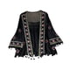thumbnail image 5 of Cárdigan boho de mujeres, cubierta casual de playa de verano en la parte superior para vestidos de playa bikini negro, 5 of 8