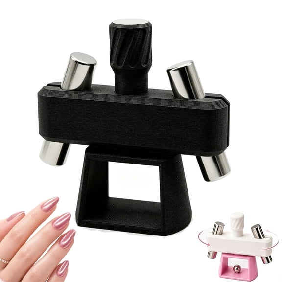 Spinning Cat Eye Magnet for Nails, 360° Glass Bead Magnet Spinner Top Magnet for Cat Eye Nail Effect, 3D Cat-Eye Manicure Tool for Beginners Home DIY
