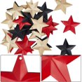 thumbnail image 5 of 30PCS 3 Colors 1.6 Inch Metal Star Decor Barn Star with Hole Iron Vintage Texas Stars Arts Hanging Decors for Crafts House Christmas 4th of July Indoor Outdoor Farmhouse Country Decor Colorful, 5 of 9