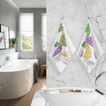 thumbnail image 7 of Dreamtimes Mardi Gras Cotton Hand Towel Super Soft and High Absorbent Bath Towel Fast Drying Hand Towel for Home Bathroom Gym Hotel Yoga (2 Pack),16 x 28 inch, 7 of 7