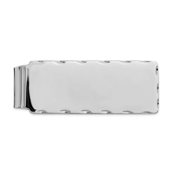 Sterling Silver Rhodium-plated Money Clip
