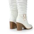 thumbnail image 4 of DREAM PAIRS Women's Knee High Slouch Boots Side Zipper Chunky Heel Tall Boots with Buckle, 4 of 6