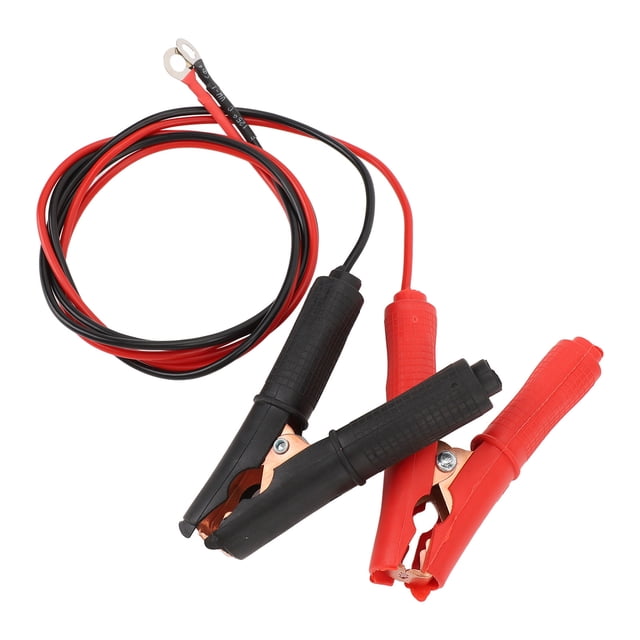 Battery Clamp Cable, Excellent Conductivity 6mm Copper Terminal Booster Jumper Cable for Cars