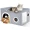 Light Grey, variant on Cat House for Indoor Cats - Large Cat Bed Cave with Fluffy Ball and Scratch Pad, Foldable Cat Houses & Condos, Cat Cubes, Cat Hideaway, Covered Cat Bed for Multi Small Pet Large Kitty