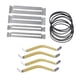 thumbnail image 3 of Separadores de cuerdas recubiertos de goma, protectores de diapasón para instrumentos de cuerda de guitarra con bandas de goma para pulir y aderezar., 3 of 10