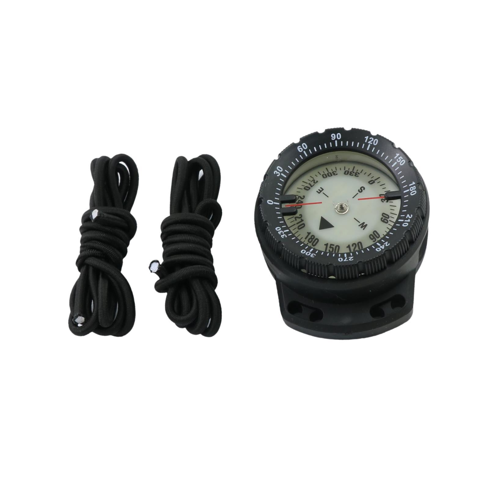 Miulika Dive Compass Wrist Compass Waterproof Tool Compact Portable Kayak Camping Compass for Kayaking Outdoor Sports Black