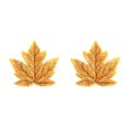 thumbnail image 3 of Cateissary Vibrantes decoraciones de hojas de arce Hojas de otoño artificiales para eventos y celebraciones Escribe un 2Conjunto, 3 of 6