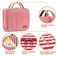thumbnail image 2 of Jobunai Hanging Travel Toiletry Cosmetic Makeup Bag,Small Large  Make Up Capacity Cosmetics Organizer Bags for Women with 4 Compartments & 1 Sturdy Hook,Perfect for Travel/ Daily Use/ Christmas, 2 of 6