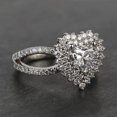 thumbnail image 3 of Caratup 0.90 Carat Heart Cut Genuine Diamond Solitaire (F-G/VS1) Beautiful Wedding Ring for Girls Solid 18K White Gold Size 3, 3 of 7
