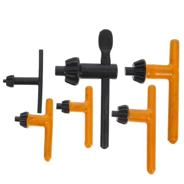 Drill Chuck Key Wrench Assorted Color Steel PVC 6Pcs 4.17X2.16X0.98in