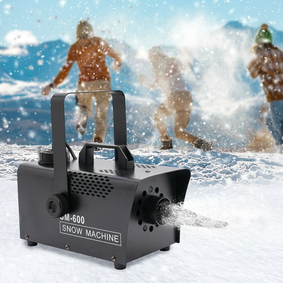 600W Stage Snow Machine for Party Indoor Outdoor Snowflake Machine with Remote Control