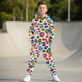 thumbnail image 2 of Uorisanigo 2 Piece Athletic Tracksuit Jogging Sets Outfit Sweatsuit Pullover Hoodie and Sweatpants Set for Kids Casual Clothes Fall Winter Clothing, Colorful Cheetah Leopard Print, 2 of 7