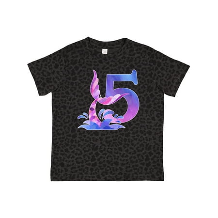 

Inktastic 5th Birthday Mermaid Tail Gift Toddler Boy or Toddler Girl T-Shirt