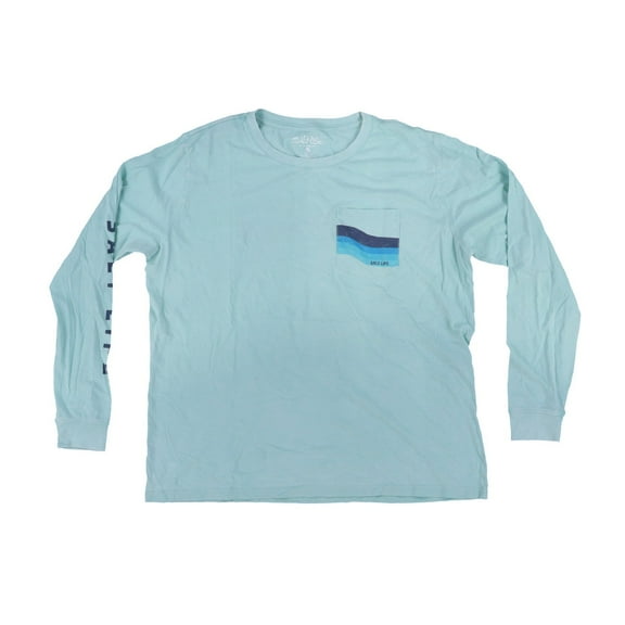 Salt Life Women's Endless Breakers Salt Wash Long Sleeve Tee Sea Glass XL New