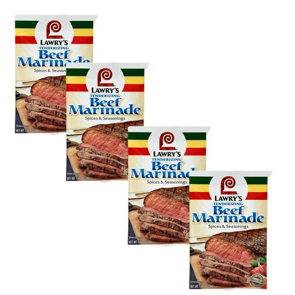 ( 4 Pack ) Lawry's Tenderizing Beef Marinade Spices & Seasonings Mix 1.06 Oz