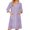 Multicolor(Western Ethnic Style), variant on Zipper Women's Robes Lightweight Soft Summer Bathrobes for Women Zipper Front 3/4 Length Sleeve Knee Length Western Ethnic Style Plus Size Bathrobe Nightgown with Pockets Navy M
