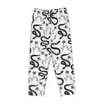 thumbnail image 6 of Uemuo Hand Drawn Snake Pattern Women's Wide Leg Palazzo Lounge Pants with Pockets Light Weight Loose Comfy Casual Pajama Pants-XX-Large, 6 of 9