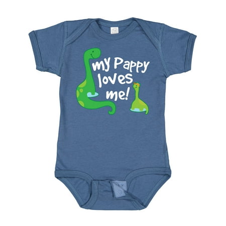 

Inktastic My Pappy Loves Me Grandchild Gift Baby Boy Bodysuit