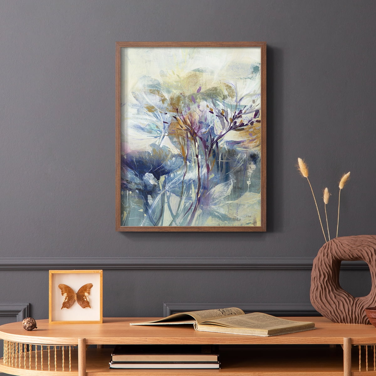 Meadow Saffron II in Brown Solid Wood 11 x 14 Framed Print