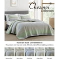 thumbnail image 6 of Chezmoi Collection 3-Piece Boho Chic Plaid Candy Striped Patchwork Cotton Quilt Reversible Lightweight Bedspread Set, King Size, 6 of 7