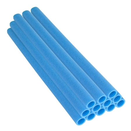 44 Inch Trampoline Pole Foam sleeves, fits for 1.75" Diameter Pole - Set of 12 -Blue