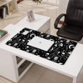 thumbnail image 3 of Long Mouse Pads for Desk,Black Gothic Moon Card Moth Pattern Desk Mats on Top Of Desks, Desk Mouse Pad Extra Large with 3mm Non-Slip Base and Stitched Edge for Gaming,Office,Work,Home 31.5"x15.7", 3 of 6