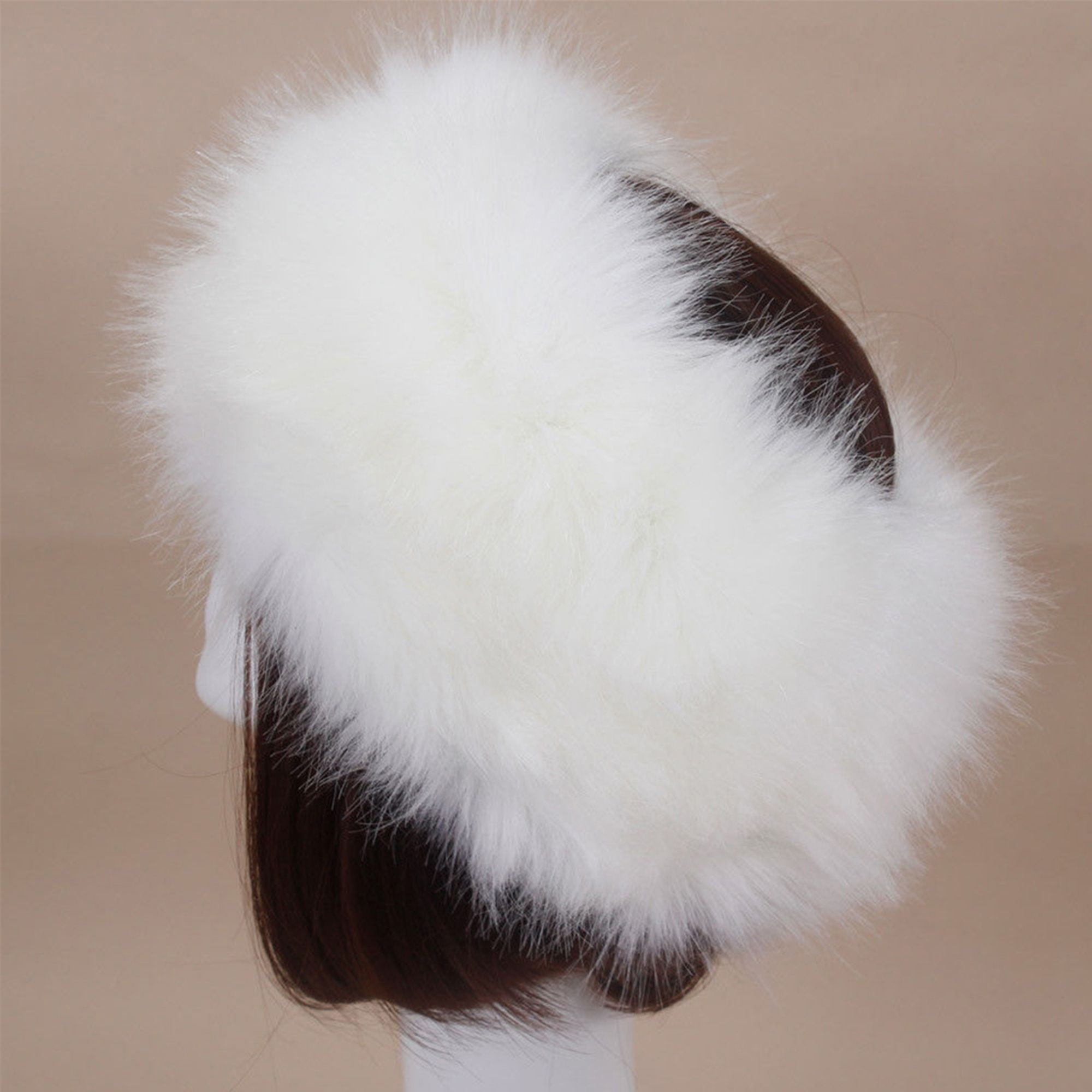 Gustave 2 Pieces Faux Fur Headband Hat and Wrist Cuffs Set  display picture 3