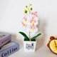 thumbnail image 5 of Bonsái de orquídea mariposa artificial con flores falsas y maceta para decoración de muebles del hogar, 5 of 5