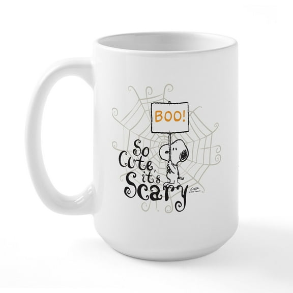 CafePress - Snoopy So Cute It'S Scary Mugs - 15 oz Ceramic Large White Novelty Mug