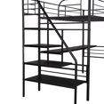 thumbnail image 6 of Twin Metal Loft Bed Frame with Desk, No Box Spring Needed, 6 of 7