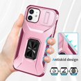 thumbnail image 2 of Funda para GANGXUN iPhone 12 Pro - Soporte metálico, Función magnética, Rosa, 2 of 5