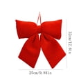 thumbnail image 3 of WDOBM Christmas Decorative Bows, Red Christmas Bow Ornament Tree Wreath Door Wall Party, Christmas Tree Bow, Hanging Christmas Ornaments for Home Decor Indoor, 3 of 7
