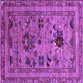 thumbnail image 1 of Ahgly Company Indoor Square Oriental Purple Industrial Area Rugs, 3' Square, 1 of 4