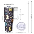 thumbnail image 2 of Colorful Halloween Icons Pattern Tumbler with Handle and Lid,40oz Double Wall Vacuum Insulated Tumbler,Cups Gift for Women and Men, 2 of 7