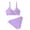 A-Purple35, variant on JAJAHO Two Piece Swimsuits For Girl V Neck Twist Front Cute Bikini Set Side Drawstring Briefs Bottoms Bathing Suit Trendy Swimwear