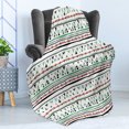 thumbnail image 4 of Tribal Soft Flannel Fleece Throw Blanket, Style Traditional Aztec Pattern Old Fashioned Hippie Boho Influences, Cozy Plush for Indoor and Outdoor Use, 50" x 60", Multicolor, by Ambesonne, 4 of 5