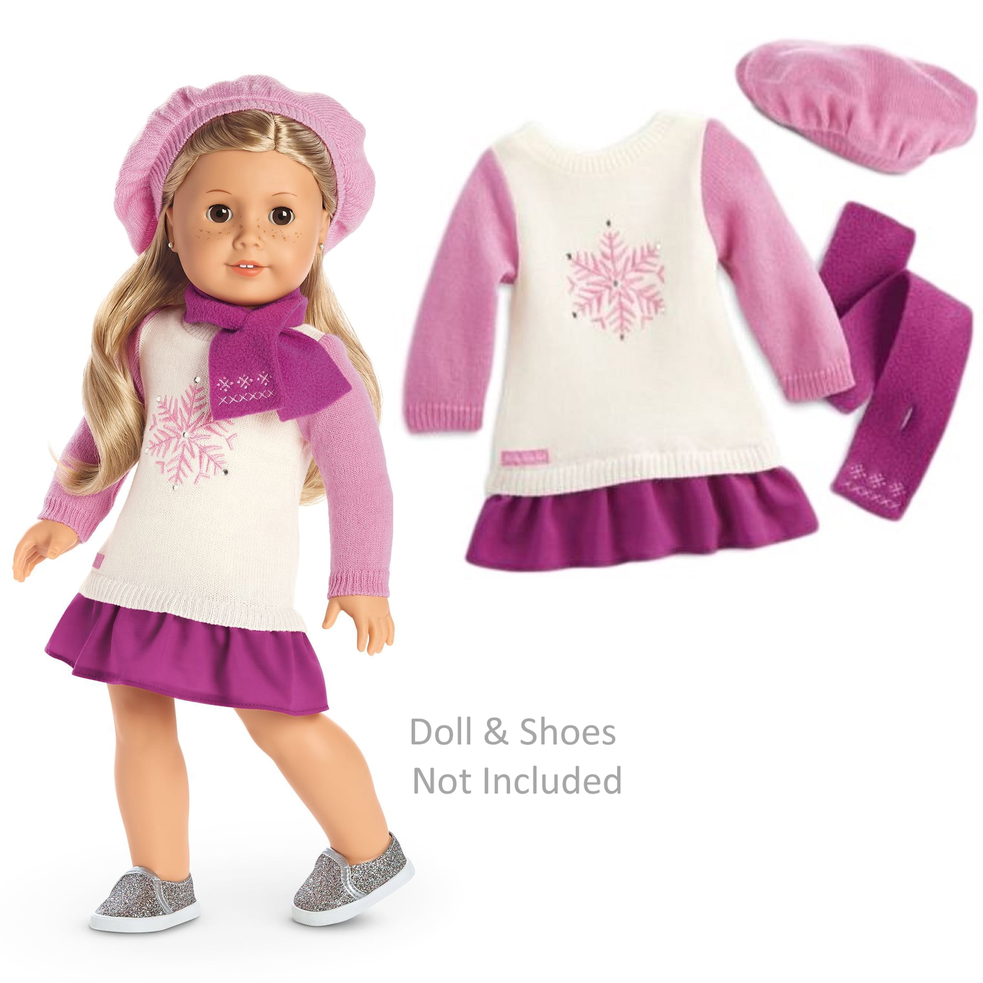 American Girl Truly Me Dot Dress Outfit in Bag for 18 Dolls Doll Not Included