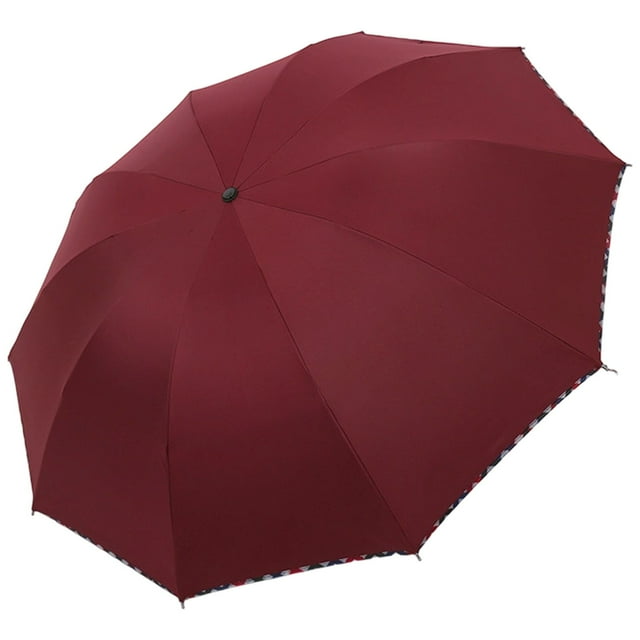 Compact Golf Umbrella with Upf 50+ Uv Black Coating, Oversize Double Canopy Vented Windproof Waterproof, Automatic Open Close Fold Heavy Duty Umbrella for Rain