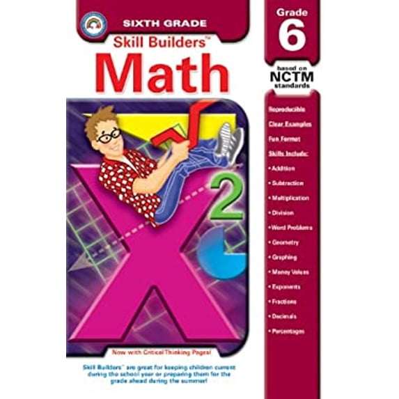 Pre-Owned Math: Grade 6 (Skillbuilders) Paperback