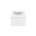 thumbnail image 2 of Pemberly Row 23" Modern Wood/Ceramic Bathroom Vanity in White, 2 of 8