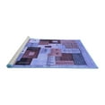 thumbnail image 2 of Ahgly Company Machine Washable Indoor Square Abstract Blue Contemporary Area Rugs, 5' Square, 2 of 4